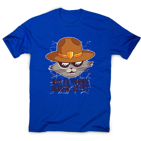 Sheriff cat - men's funny premium t-shirt - Graphic Gear