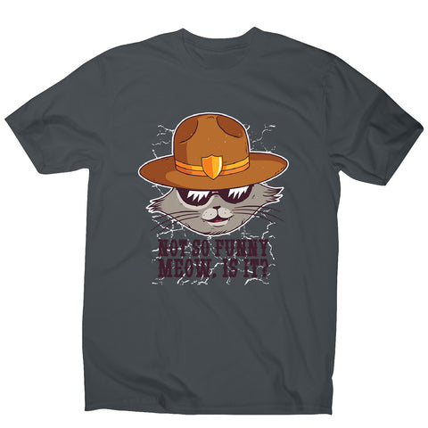 Sheriff cat - men's funny premium t-shirt - Graphic Gear