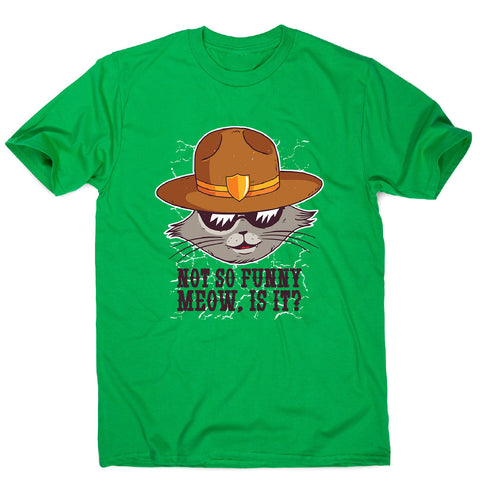Sheriff cat - men's funny premium t-shirt - Graphic Gear