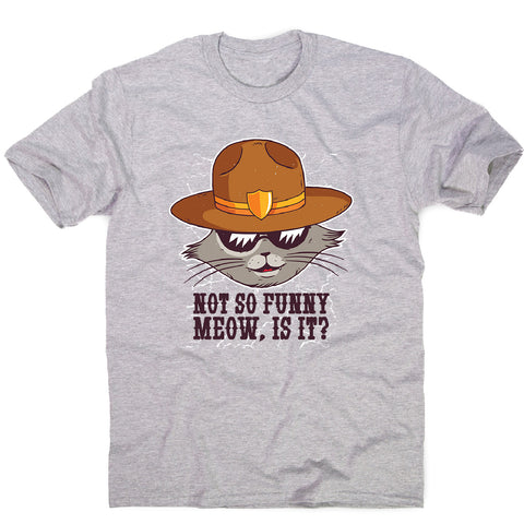 Sheriff cat - men's funny premium t-shirt - Graphic Gear