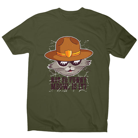 Sheriff cat - men's funny premium t-shirt - Graphic Gear