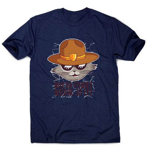 Sheriff cat - men's funny premium t-shirt - Graphic Gear