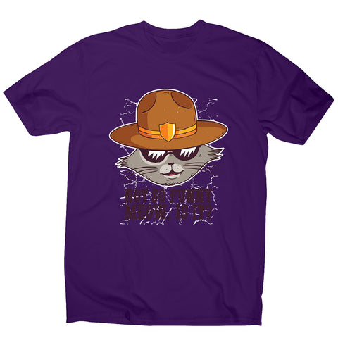 Sheriff cat - men's funny premium t-shirt - Graphic Gear