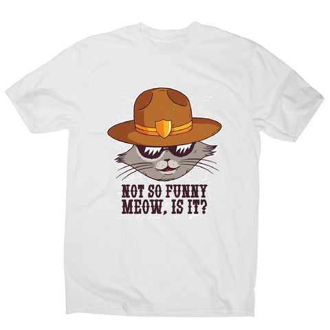 Sheriff cat - men's funny premium t-shirt - Graphic Gear