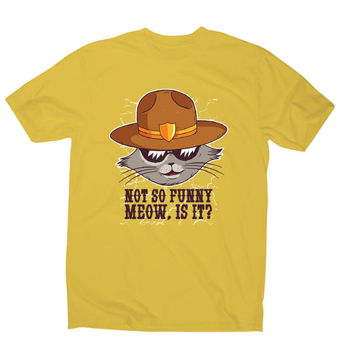 Sheriff cat - men's funny premium t-shirt - Graphic Gear