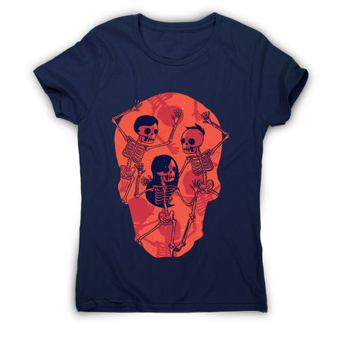 Skeleton spooky dance - women's funny premium t-shirt - Graphic Gear