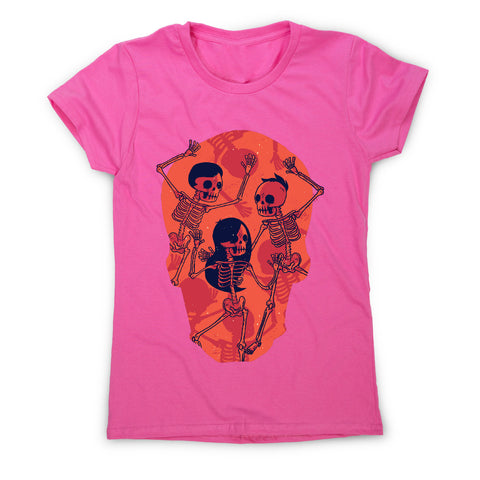 Skeleton spooky dance - women's funny premium t-shirt - Graphic Gear