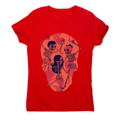 Skeleton spooky dance - women's funny premium t-shirt - Graphic Gear