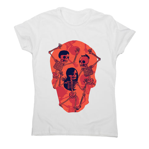 Skeleton spooky dance - women's funny premium t-shirt - Graphic Gear