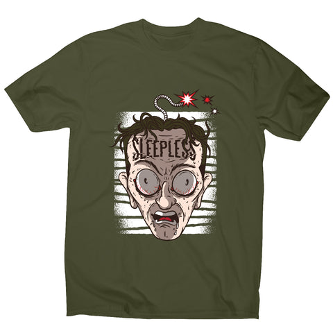 Sleepless head - illustration men's t-shirt - Graphic Gear