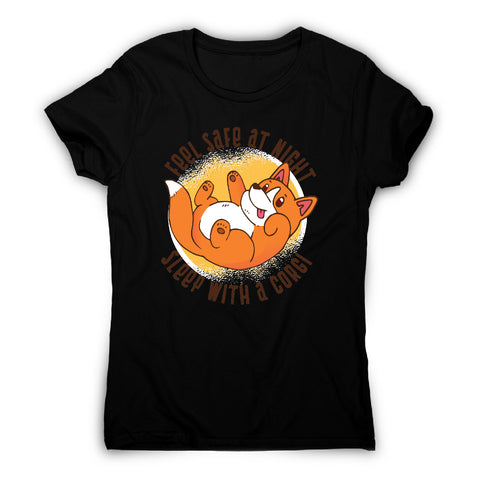 Sleep with corgi - funny dog women's t-shirt - Graphic Gear