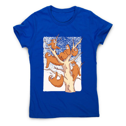 Sloth family - women's funny premium t-shirt - Graphic Gear