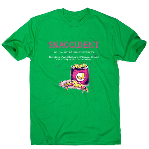 Snaccident - men's funny premium t-shirt - Graphic Gear