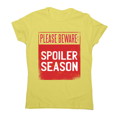 Spoiler alert - women's funny premium t-shirt - Graphic Gear