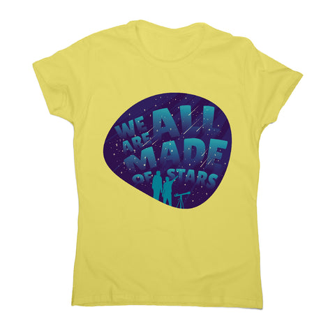 Stargazing lettering - women's funny premium t-shirt - Graphic Gear