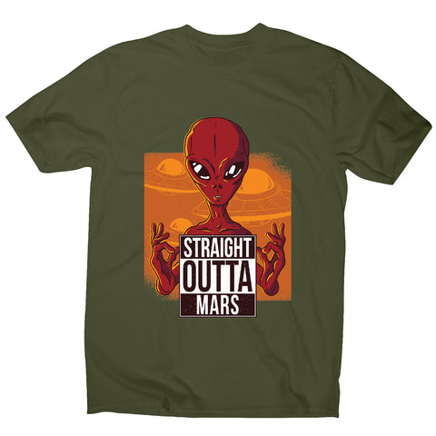 Straight outta mars - funny ufo men's t-shirt - Graphic Gear