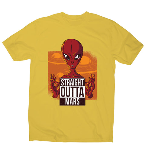Straight outta mars - funny ufo men's t-shirt - Graphic Gear