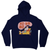 Santa Claus chilling Christmas hoodie Navy