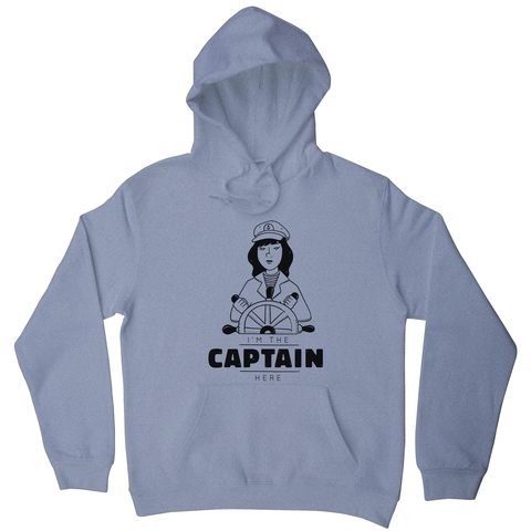 Ship captain hoodie Grey