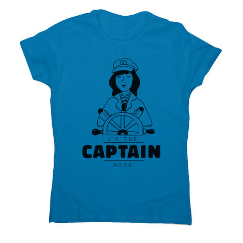 Ship captain women's t-shirt Sapphire