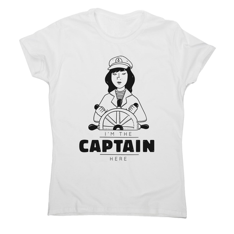 Ship captain women's t-shirt White