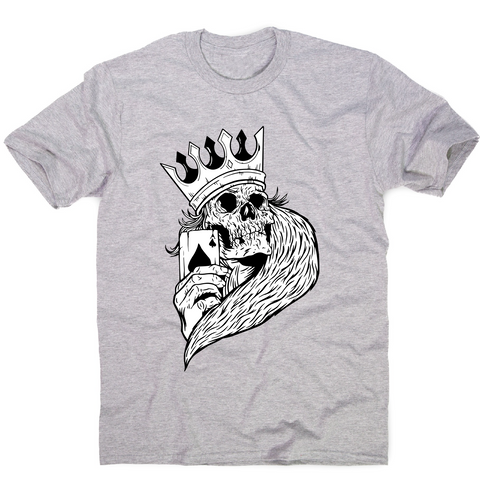 Skeleton king poker t-shirt men's - Graphic Gear