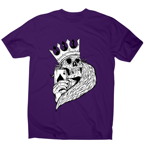 Skeleton king poker t-shirt men's - Graphic Gear