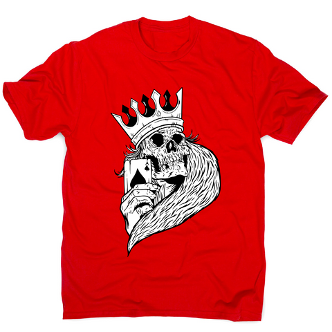 Skeleton king poker t-shirt men's - Graphic Gear