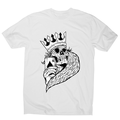 Skeleton king poker t-shirt men's - Graphic Gear