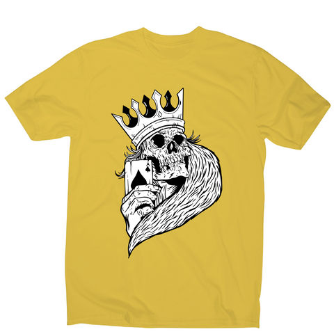 Skeleton king poker t-shirt men's - Graphic Gear