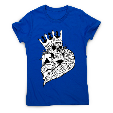 Skeleton king poker t-shirt women's - Graphic Gear