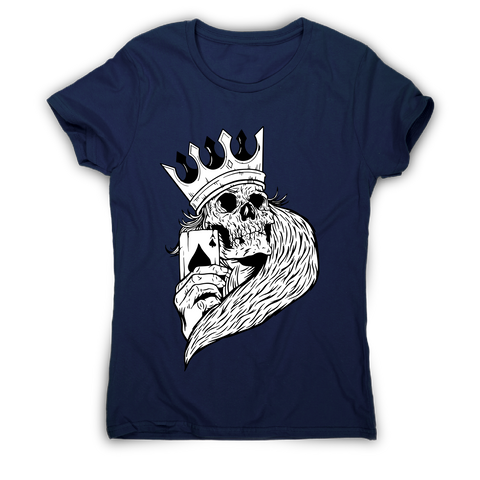 Skeleton king poker t-shirt women's - Graphic Gear