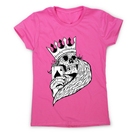 Skeleton king poker t-shirt women's - Graphic Gear