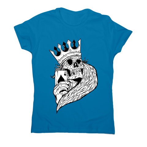 Skeleton king poker t-shirt women's - Graphic Gear
