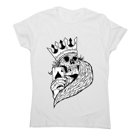 Skeleton king poker t-shirt women's - Graphic Gear