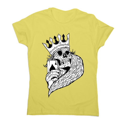 Skeleton king poker t-shirt women's - Graphic Gear