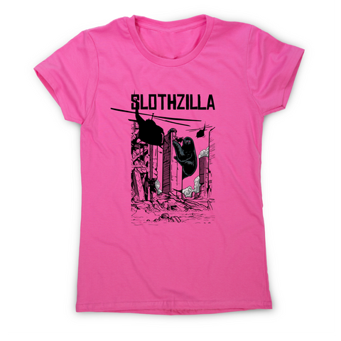 Slothzilla funny sloth t-shirt women's - Graphic Gear