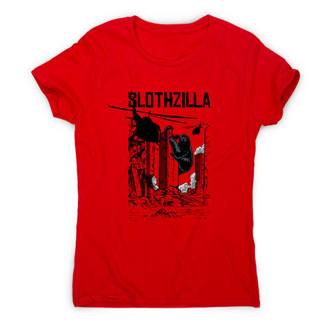 Slothzilla funny sloth t-shirt women's - Graphic Gear
