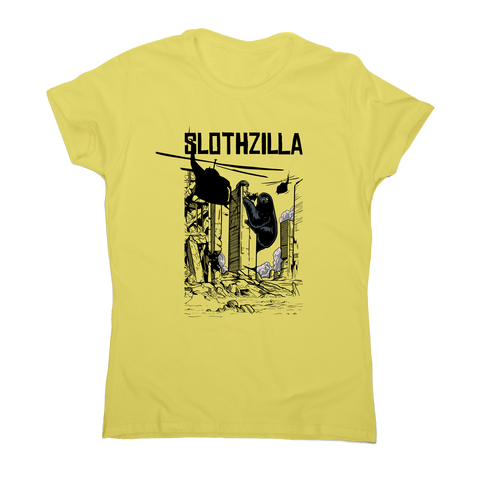 Slothzilla funny sloth t-shirt women's - Graphic Gear