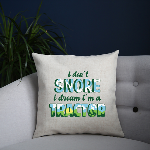 Snoring funny quote cushion 40x40cm Cover +Inner