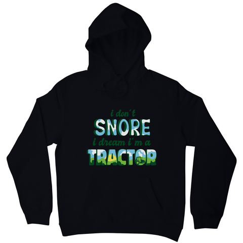 Snoring funny quote hoodie Black
