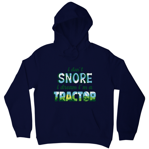 Snoring funny quote hoodie Navy