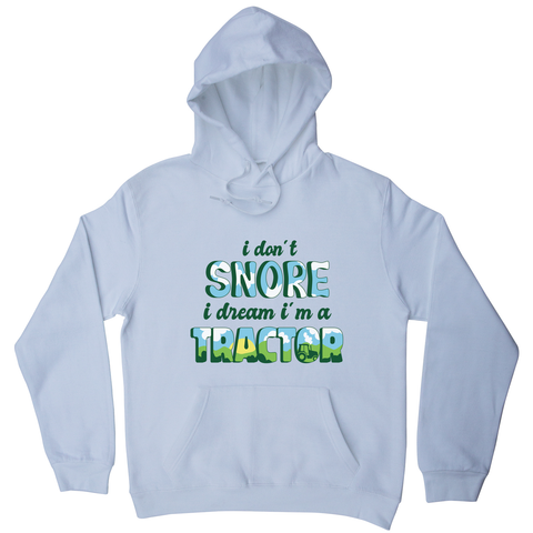Snoring funny quote hoodie White