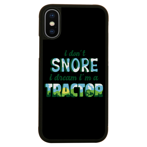 Snoring funny quote iPhone case iPhone X