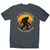 Social distancing bigfoot men's t-shirt Charcoal