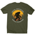Social distancing bigfoot men's t-shirt Military Green