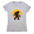 Social distancing bigfoot women's t-shirt Grey