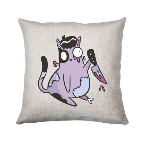 Spooky zombie cat cushion 40x40cm Cover Only