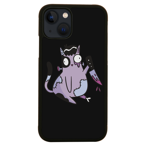Spooky zombie cat iPhone case iPhone 13