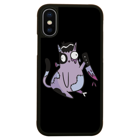 Spooky zombie cat iPhone case iPhone XS